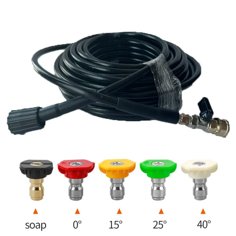 Pressure Washer Foam Gun - 15M/50Ft Yüksek Basınçlı Yıkama Makinesi Hortumu