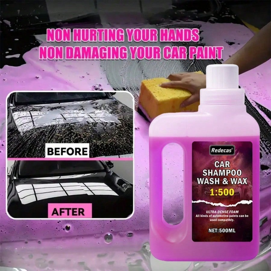 500ml Pembe Köpüklü Araba Yıka - Car Wax Ceramic Coating incelemesi ve fiyatı